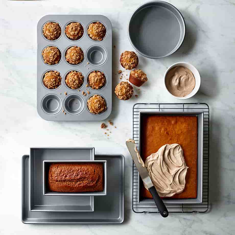 Greenergy Asia Home 6-Piece Silver Non-Stick Bakeware Set