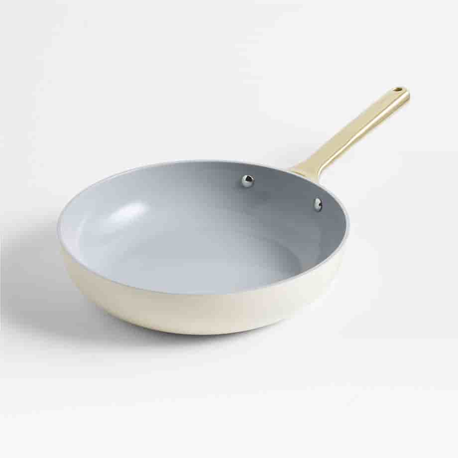 Greenergy Asia Home Cream Supper Non-Stick Ceramic Fry Pan